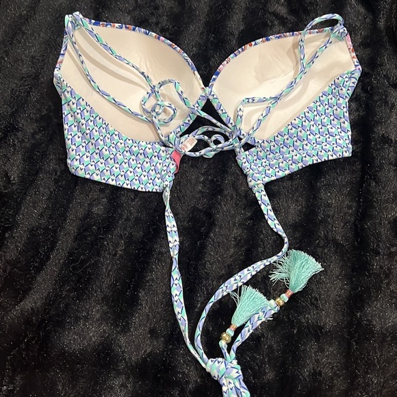 Blue Crisscross Push-up Victoria’s Secret Bikini Set - Picture 6 of 9